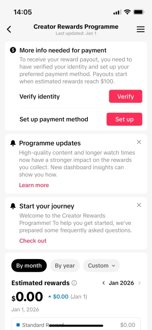 Instanly Delivery/ Monetized 27K Real Followers+430K Real Likes Account/ Creator Rewards Program Activated/ Live Stream/ Full Access