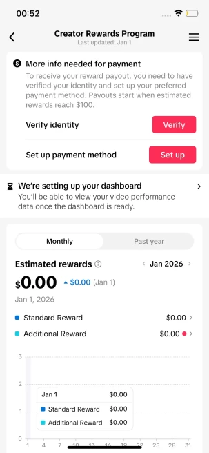 Instanly Delivery/ Germany Monetized 10K Followers+350K Likes Account/ Creator Rewards Program Activated/ Live Stream/ Full Access
