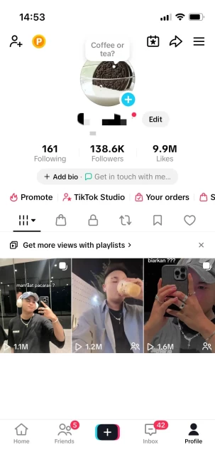Instanly Delivery/ 137K Real Followers+9.9M Real Likes Account/  Tiktok Shop For Creator/ Live Stream/ Full Access