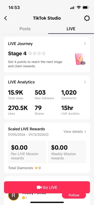 Instanly Delivery/ 137K Real Followers+9.9M Real Likes Account/  Tiktok Shop For Creator/ Live Stream/ Full Access