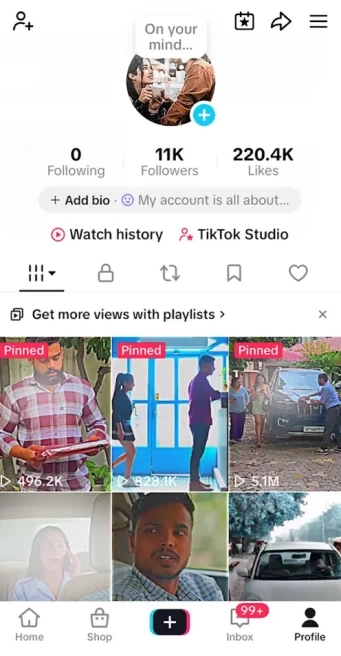 Germany Monetized Account/ 11K Followers+220K Likes/ Creator Rewards Program Activated/ Live Stream/ Full Access