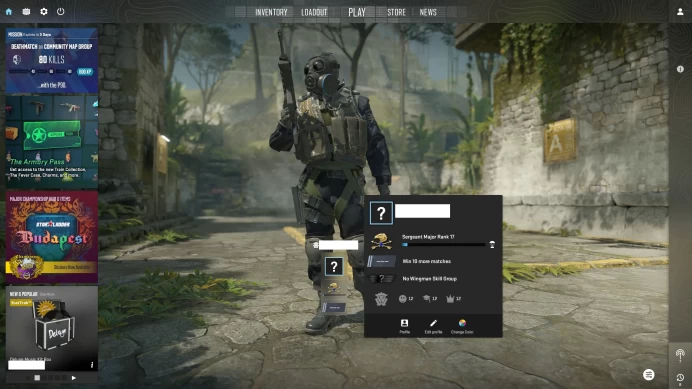 [ID:167053][PRIME][PREMIER MODE AVAILABLE][FACEIT READY][VERY RARE] UN (UNRANKED || 0 MM || 56 HOURS)
