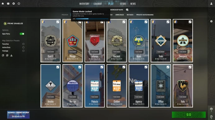 [ID:31269][PRIME][PREMIER MODE 40/100%][VERY RARE][22K HOURS+] UN (UNRANKED || 0 MM || 22186 HOURS || MEDAL)