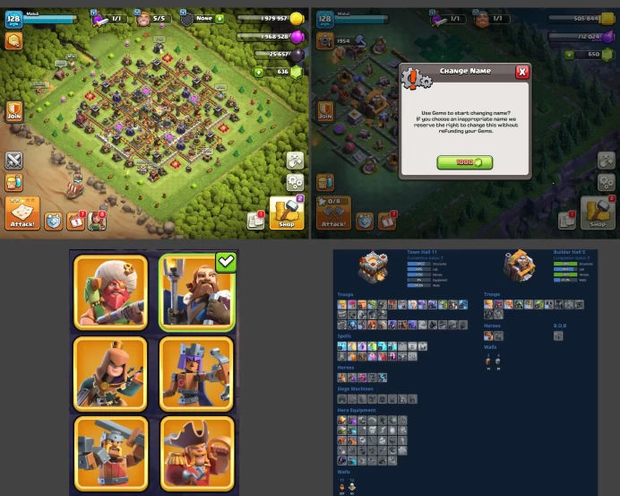 ■TH:11 (+65%) ■Heroes: K45 Q45 P20 W10 ■Skins:6 ■BH:5 ■Full Access ■Instant Delivery ■A4579