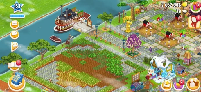 Beutiful Design - Level 153 - Barn 4300 - Silo 4100 - Account Good - Code978