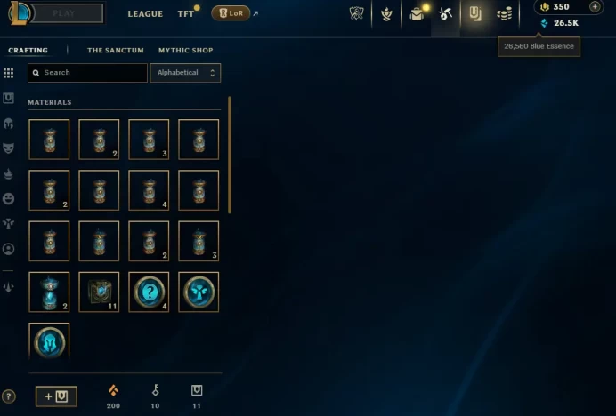  【 NA 】 ⸱ Iron IV 0% WR +22Games  | Hand - ( leveled + De-ranked  ) | Unverified  | 26560 BE  | 350 RP  | Untouched-Loot  | Check Description 