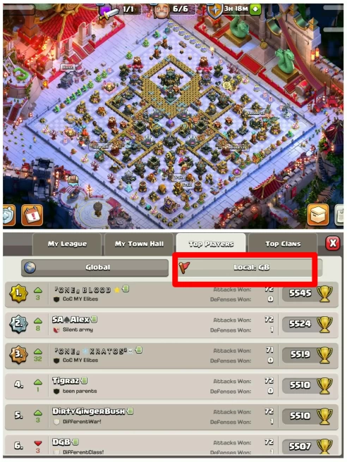 [Snake Complete Set]||Th17 Gb Local Account||Heros:76-76-52-60-42||9 Epic Equipment||Full Base Decorated By Obstacles