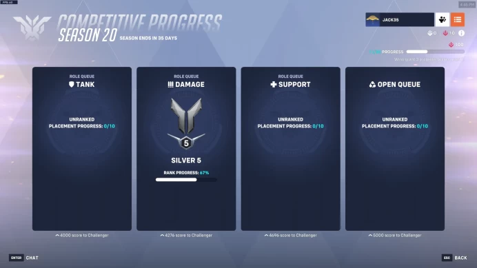 S20 Ranked Account ◈ Silver 5 DPS ◈  20 Wins Done ◈ Full Access with Original Mail ◈ 24/7 Live Support