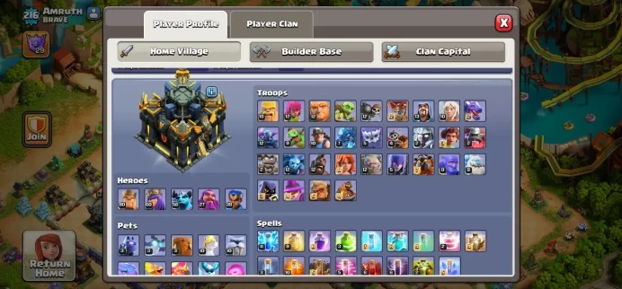 Clash of Clans (Android/ios) SC ID- [Big Sale] TH 18 - Level 216- Heroes(80/60/56/27/38) - Build 10- Cheapest price
