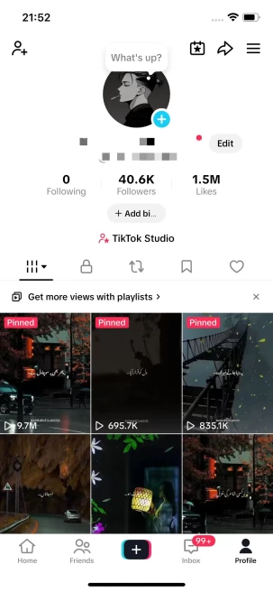 Instanly Delivery/ Monetized 40K Followers+1.3M Likes Account/ Creator Rewards Program Activated/ Live Stream/ Full Access