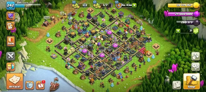 TH 18, 7 Equipment Epic, Wall Max, Defense max , Lifetime Warranty