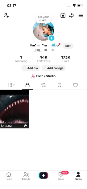 Instanly Delivery/ Monetized 44K Followers+170K Likes Account/ Creator Rewards Program Activated/ Live Stream/ Full Access