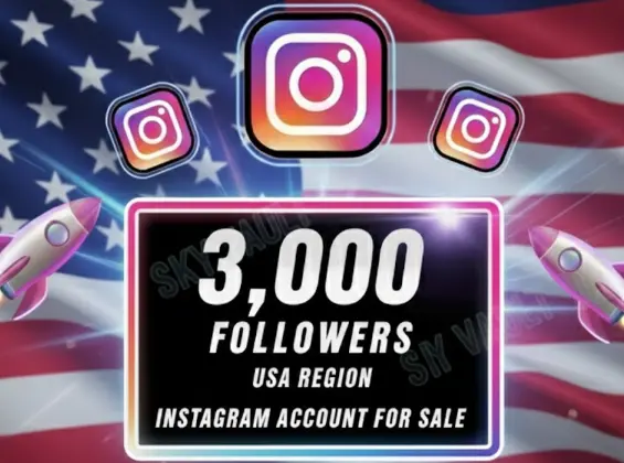 Americain Insta Account : 3.000 Followers | Good Standing Account | Approved By Insta itself | 