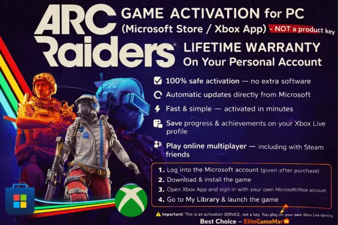 ARC RAIDERS Online • PC • Microsoft Store • Own Account • Steam Crossplay • Safe & Fast