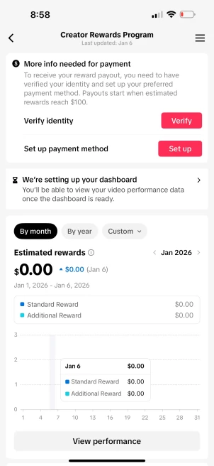 100% Monetized USA Account Creator Rewards Program Active | 10k Real Followers & 384k Likes | Real Screenshots + Full Access + Good Standing