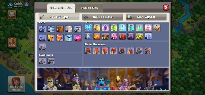 Clash of Clans (Android/ios) SC ID- [Big Sale] TH 18 - Level 212- Heroes(81/91/67/67/40) - Build 10- Cheapest price