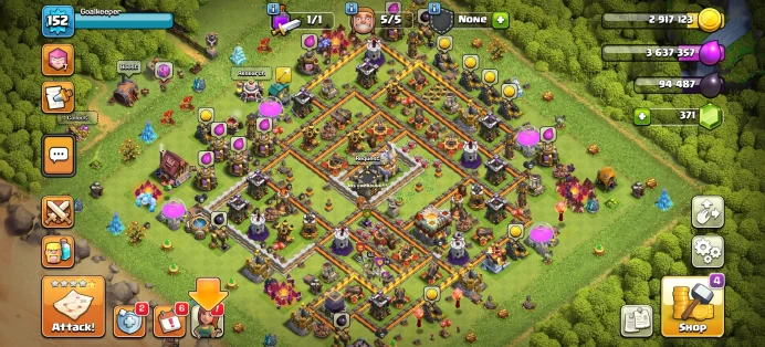 [Code 8898] Th11 XP 152 / 1300 War Star  + Semi Max / Very Cheap