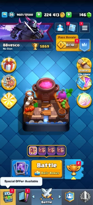 [Code 8902] Level 36 / 2 Cards level 14 / Very Cheap