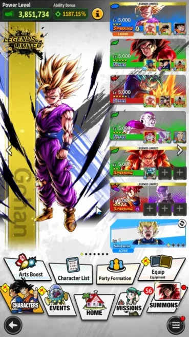 59M Total Power|LV 153| 4 UL+ 14 LL|SS God SS Vegito,Super FP Seiyan 4 Goku,Super Seiyan Goku,Etc|Android| Check SS (DBL890)