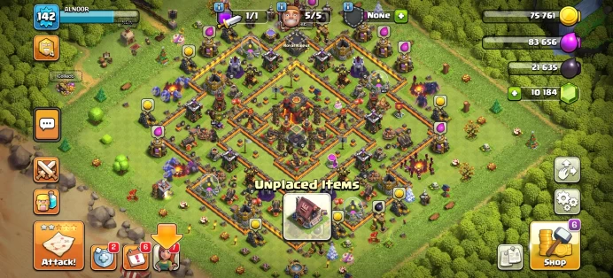 [Code 8910] Th10 XP 142 / 10k Gems + 1000 War Star / Very Cheap