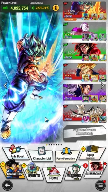 260M Total Power|LV 157| 6 UL+ 23 LL|Super Seiyan GOD SS Vegito,Super FP S4 Goku,Omega Shenron,Etc|Android| Check SS (DBL894)