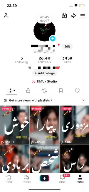Monetized Account/ 26K Followers+340K Real Likes/ Creator Rewards Program Activated/ Live Stream/ Full Access