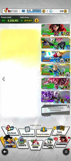 Team Future+UL Rose Goku 8S+UL Zamasu 8S+UL ss4 Goku 8S+ 30 LF (Fusion zamasu 9s+Trunk+Cell 8s+Vegeta+ss4 Goku) Good Equip For Team (D98)