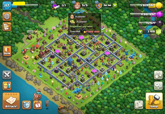 100% Full Max TH12 || Name Change Available, 900+ League Medals, 4 Epic Equipments, Good Magic Items  || Value for Money || Instant Delivery