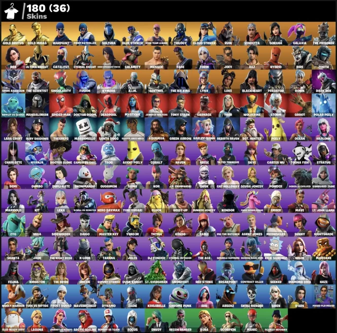 [3in1] / FN (ALL PLATFORMS) OG STW CHANGE MAIL | 180 skins (36 paids) | 600 VB | Full access | Warranty | 2 Gifts