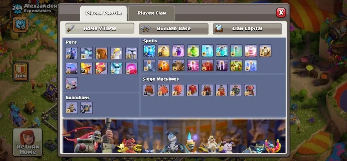 Clash of Clans (Android/ios) SC ID- [Big Sale] TH 18 - Level 244- Heroes(100/102/93/77/55) - Build 10- Cheapest price
