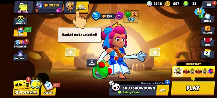[Code 8923] Level 167 / 30k Trophy + Princesse Shelly / Very Cheap