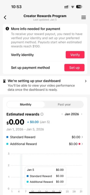 FR France| Account 16K Real Followers /Creator Rewards Program Active/169.6K Real Likes/ Email Include