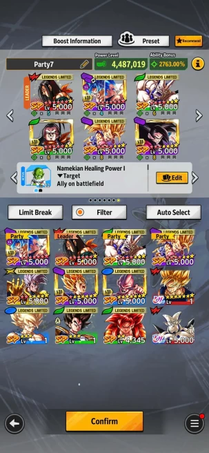 T16-IOS+Android-Nice Team GT 2-Goku and Vegeta Full Red Star+Super 17 13 Red Star+Shenron Red Star+Super Baby 2+Vegeta Saga+Good Equipment