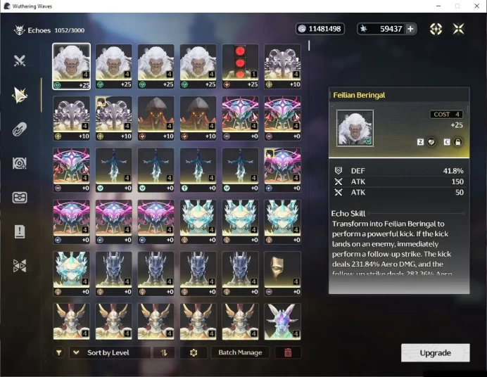 SEA | Starter Verina + Astrite 59,4K + 110 Lustrous Tide + 12 Radiant Tide | DB Lv26 | Female MC | Log Kuro |Check SS (WW2241)
