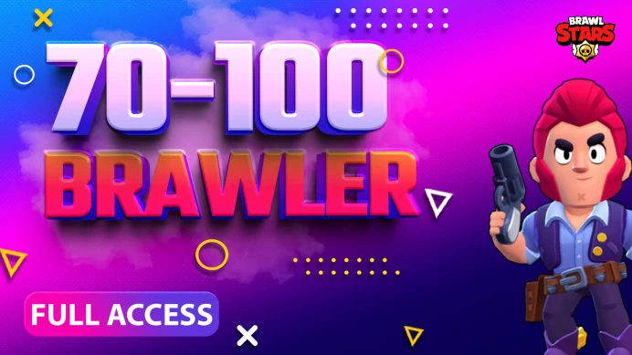 BRAWL STARS 70-100 BRAWLER FULL ACCESS ACCOUNTS | LEGENDARY BRAWLERS | GEMS | EXCLUSIVE SKINS