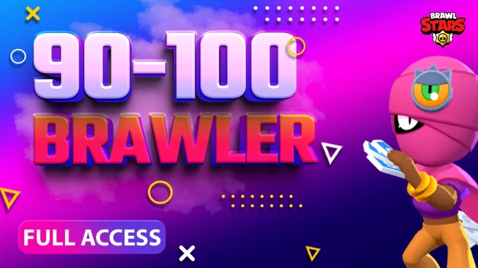 BRAWL STARS 90-100 BRAWLER FULL ACCESS ACCOUNTS | LEGENDARY BRAWLERS | GEMS | EXCLUSIVE SKINS