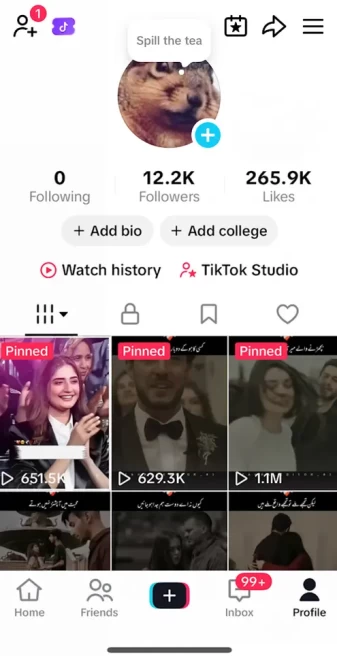 Instanly Delivery/ Monetized 12K Real Followers+265K Real Likes Account/ Creator Rewards Program Activated/ Full Access