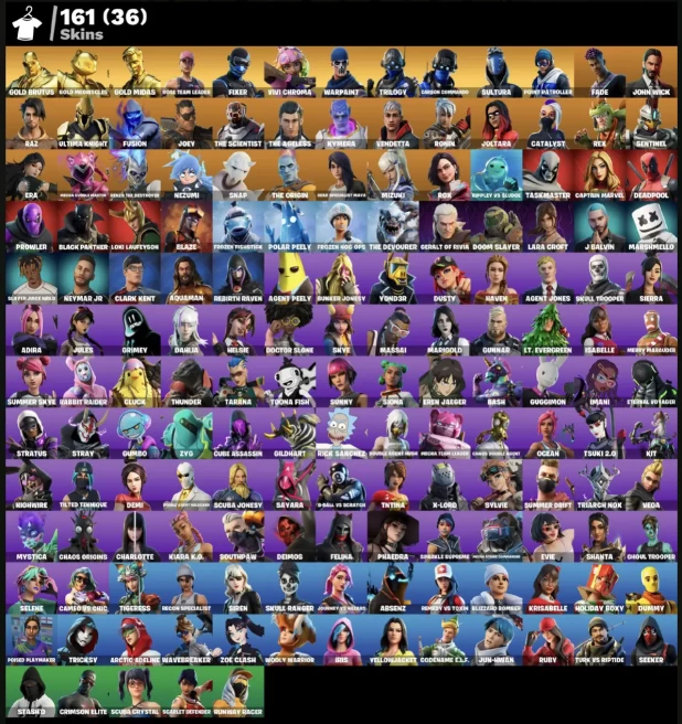 [3in1] FN (ALL PLATFORMS) | OG STW | CHANGE MAIL | 161 skins (36 paids) | 300 VB | Full access | Warranty | 2 Gifts