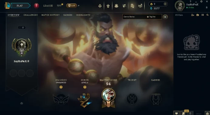EUW -(S16) UNRANKED - 75 Champ - 30 Good Skins(1 Ultimate, 2 Legendary, 3 Epic) - 2.2K BE - S3 ACC - FULL ACCES - CHEAP