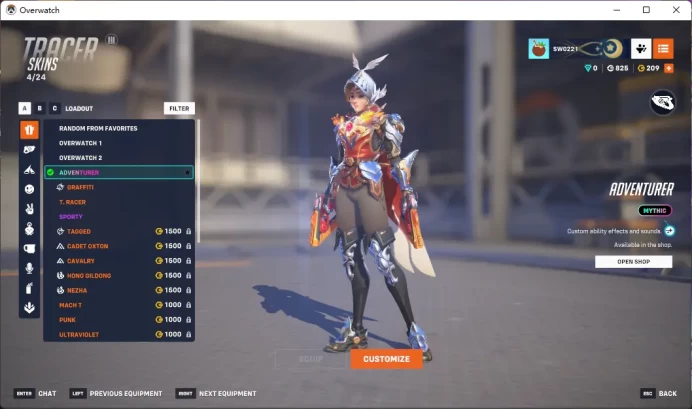 ADVENTURER / MERCY / Full Mail Access / see the picture / Please Read Description / ms2158