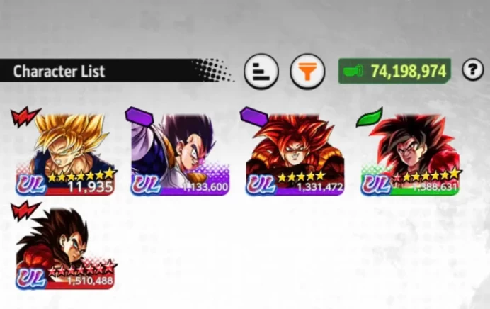B15-IOS+Android-5 UL(SS4 Vegeta Full Red Star+SS4 Goku+SS4 Gogeta)+22 Legends Limited+Good Equipment+SS2 Gohan+Team GT