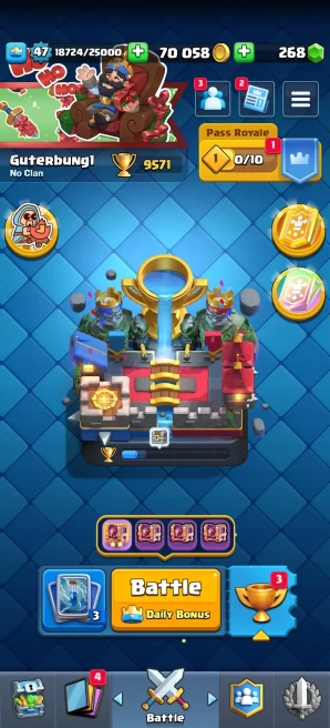 [Code 8944] Level 47 + BS 31k Trophy / 2 Cards level 15 + 6 Skins / Very Cheap