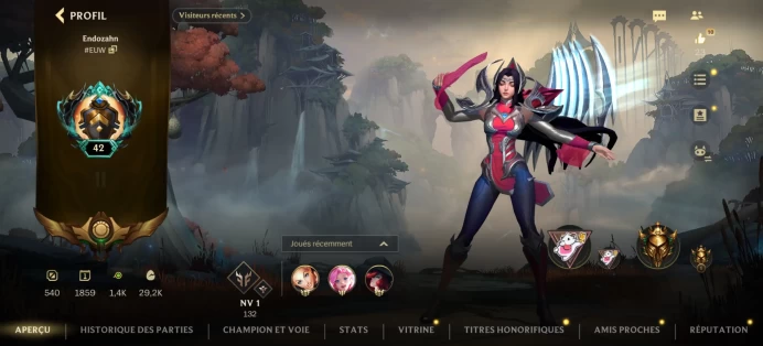 [Code 8947] Level 42 / 50k BE + 3900 Poro / 4 Skins / Europe / Full Access