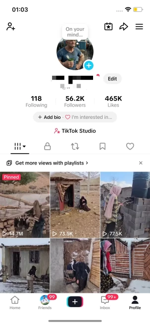 Instanly Delivery/ Monetized 56K Followers+440K Likes Account/ Creator Rewards Program Activated/ Live Stream/ Full Access