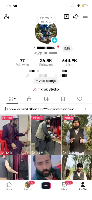 Instanly Delivery/ Monetized 26K Real Followers+630K Real Likes Account/ Creator Rewards Program Activated/ Live Stream/ Full Access