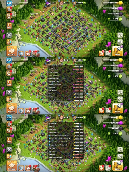 AR144- TH17 Almost Max | XP 233 | BK93 AQ100 MP71 GW75 RC39 | +1470 Gems | 5 Heroes Skins & 8 Epic Equipment | 100% Secure SCID | iOS & Android