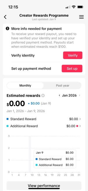 Instanly Delivery/ Monetized 50K Followers+2.1M Likes Account/ Creator Rewards Program Activated/ Live Stream/ Full Access