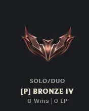 [EUW]  Season 2026 - Bronze 4 - 0W - 1L - Placements - Aged Fresh - 2620 Be - Safe - Instant Delivery