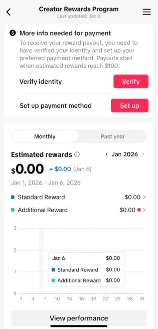 Brazil Monetized Account/ 13K Real Followers+499K Real Likes/ Creator Rewards Program Activated/ Live Stream/ Full Access