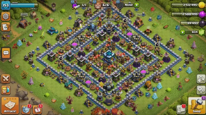 [TH 13] | Clash Of Clans | 153 Level | 55/54/34/26 Instant Delivery | Lifetime Warranty | 100% Secure | 24/7 Support